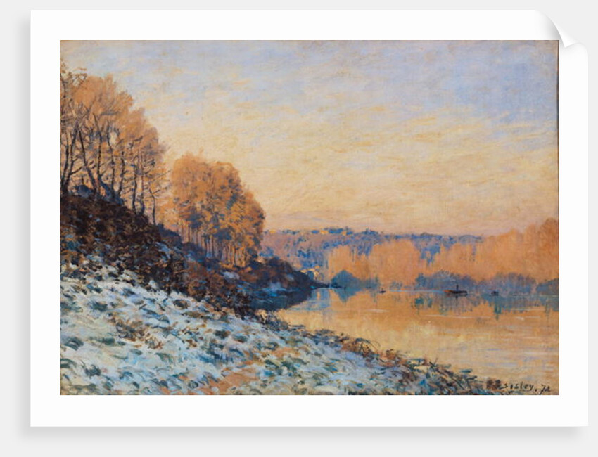 Port-Marly, White Frost, 1872 by Alfred Sisley