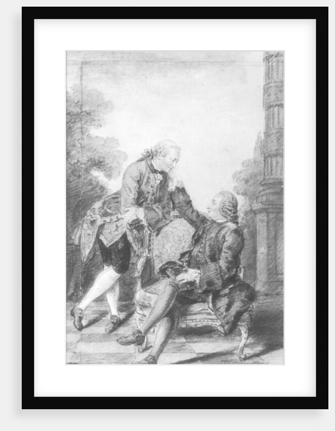 Denis Diderot and Melchior, baron de Grimm by Louis Carrogis Carmontelle