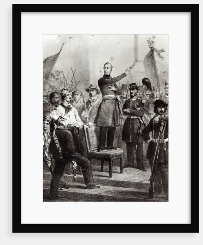 Alphonse de Lamartine at the Town Hall by E. Charpentier
