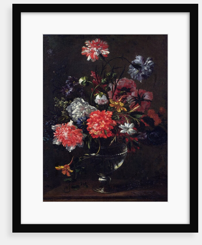 Flowers in a Glass Vase by Nicolas Baudesson