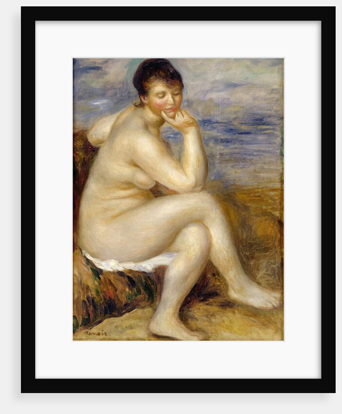 Bather Seated on a Rock, 1882 by Pierre Auguste Renoir