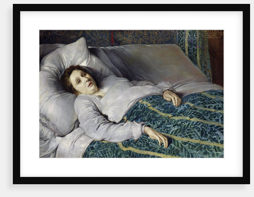 Young Woman on her Death Bed, 1621 by Flemish School