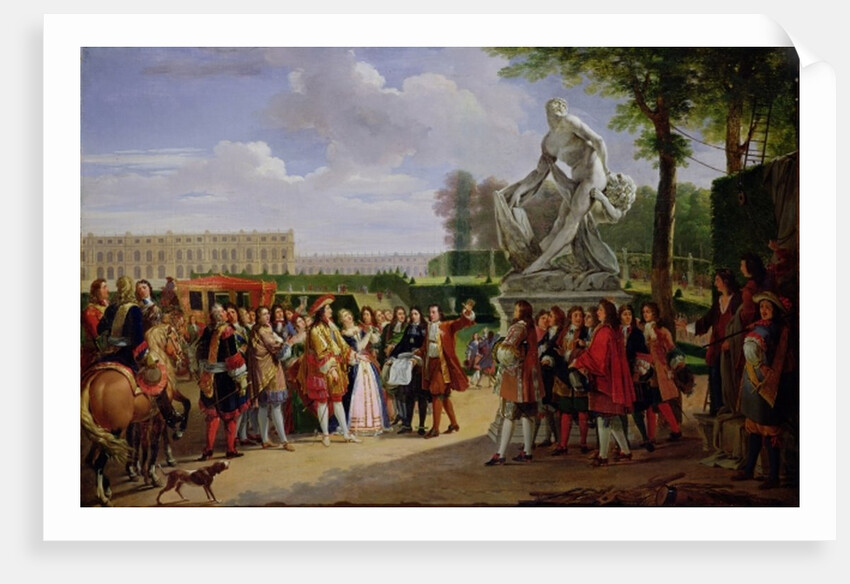Louis XIV Dedicating Puget's 'Milo of Crotona' in the Gardens at Versailles, 1819 by Anicet-Charles Lemonnier