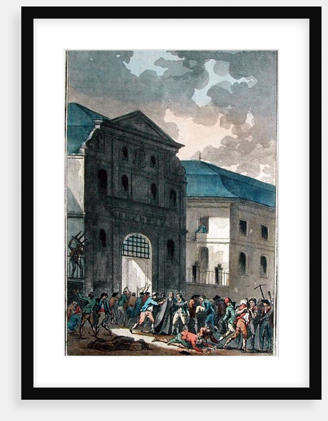 The Pillage of the Saint-Lazare Convent, 13th July 1789 by Jean-Francois Janinet