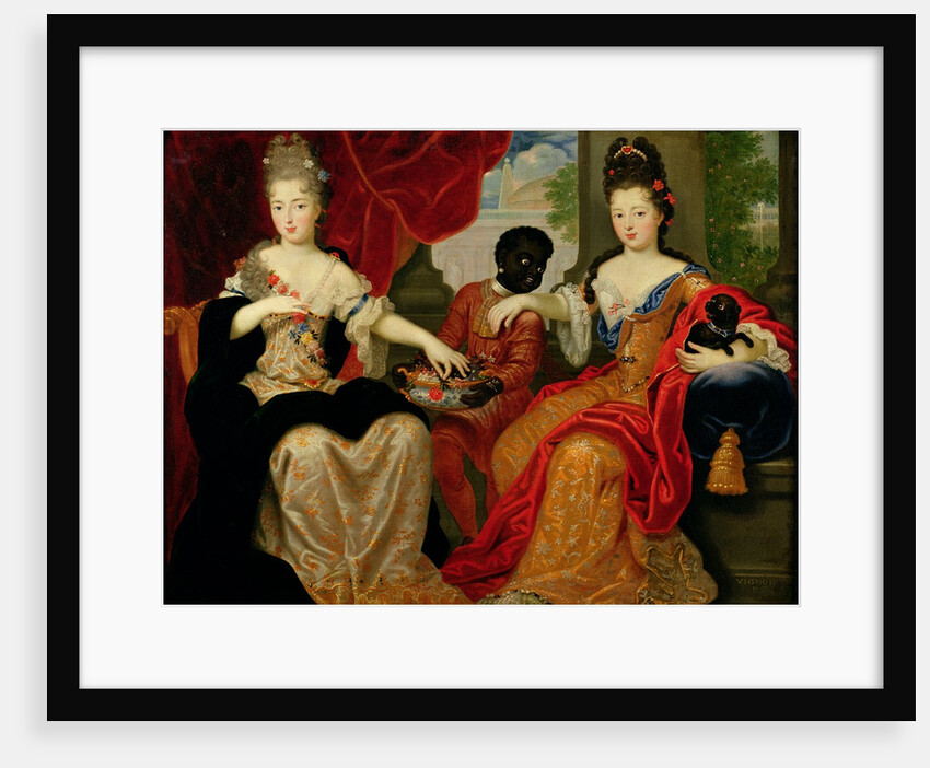 Portrait of Francoise-Marie de Bourbon and Louise-Francoise de Bourbon by Philippe Vignon
