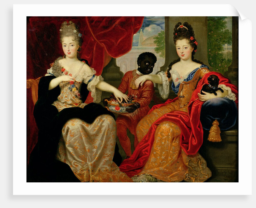 Portrait of Francoise-Marie de Bourbon and Louise-Francoise de Bourbon by Philippe Vignon