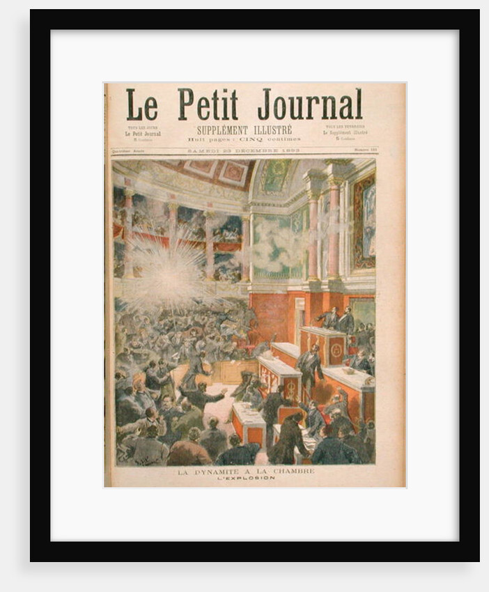 Dynamite Explodes in the Chamber of Deputies by Frederic Theodore Lix