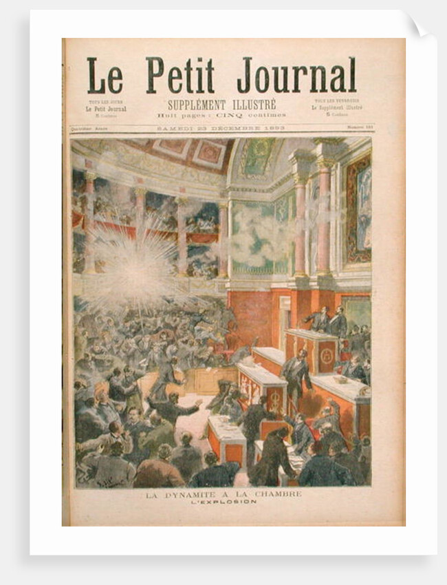 Dynamite Explodes in the Chamber of Deputies by Frederic Theodore Lix