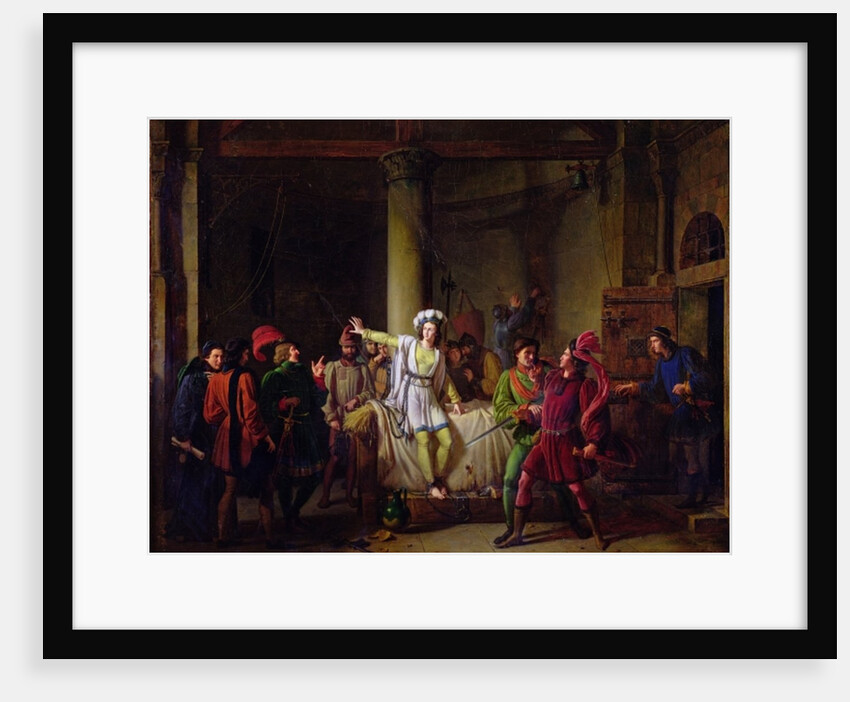 Joan of Arc in Rouen Prison, 1819 by Pierre Henri Revoil