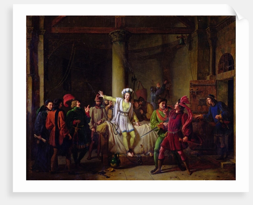 Joan of Arc in Rouen Prison, 1819 by Pierre Henri Revoil