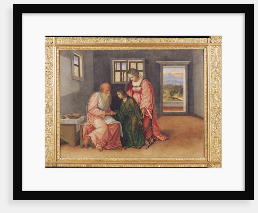 Isaac Blessing Jacob, c.1520 by Girolamo da Treviso II
