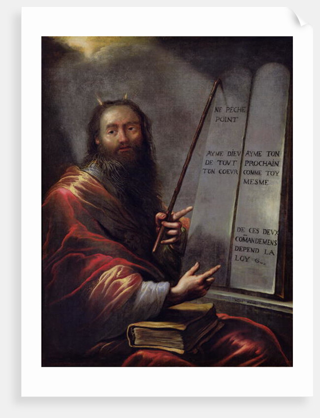 Moses and the Tablets of the Law by Claude Vignon