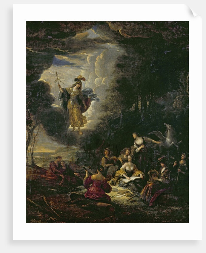 Athena visiting the Muses by Jacob Willemsz de Wet or Wett