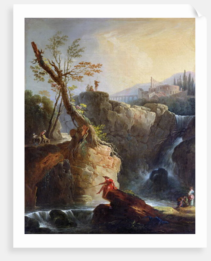 The Waterfall, 1773 by Claude Joseph Vernet