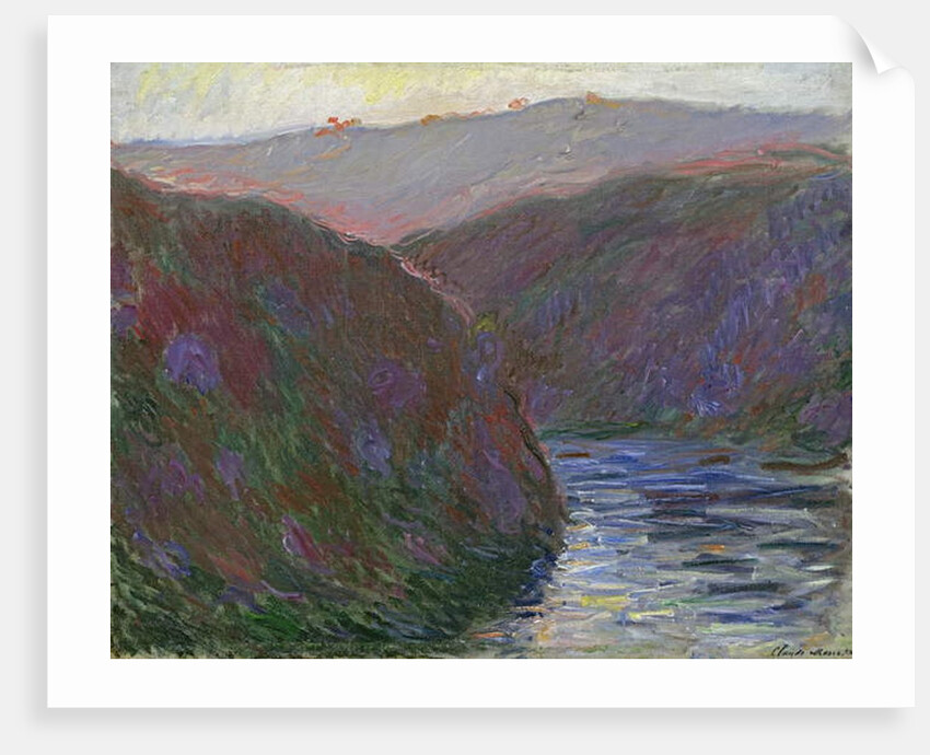 The Creuse Valley, Evening Effect, 1889 by Claude Monet