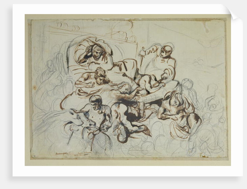 Study for the Death of Sardanapalus, 1864 by Ferdinand Victor Eugene Delacroix