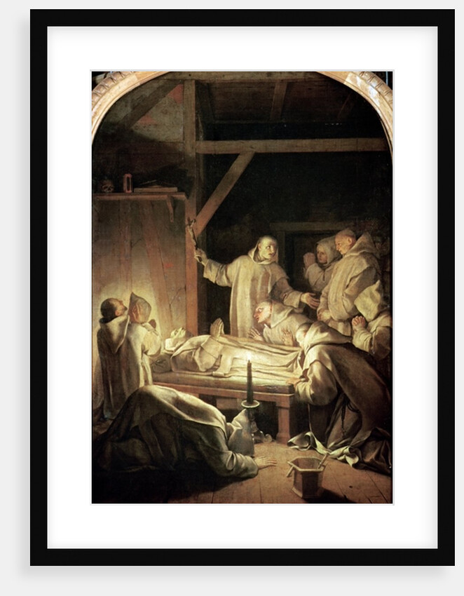 The Death of St. Bruno 6th October 1101, 1645-48 by Eustache Le Sueur