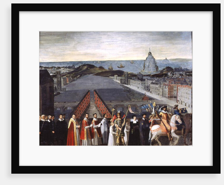 Procession of the Brotherhood of Saint-Michel in 1615 by French School