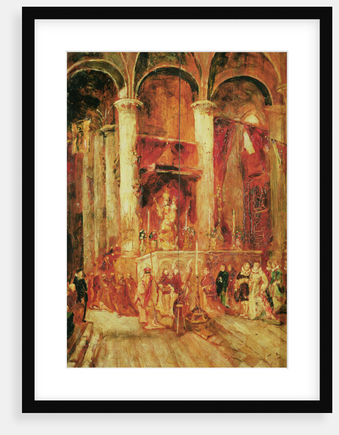 Procession in a Church by Jean-Baptiste Isabey