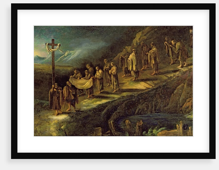 The Procession of the Holy Shroud by Alessandro Magnasco