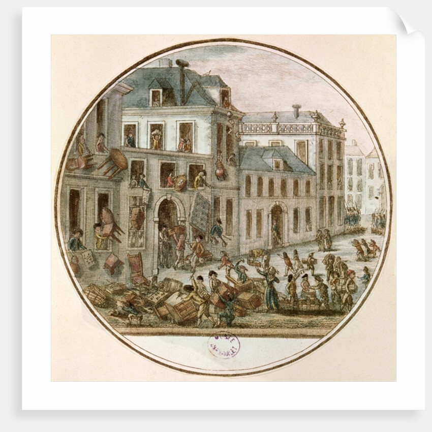 The Reveillon Riot of April, 1789 by French School