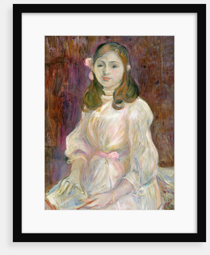 Portrait of Julie Manet Holding a Book, 1889 by Berthe Morisot