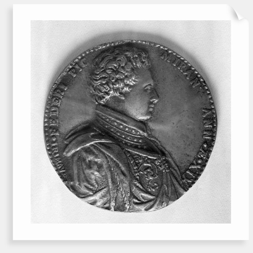 Relief depicting Count Giovanni Pico della Mirandola by School Italian