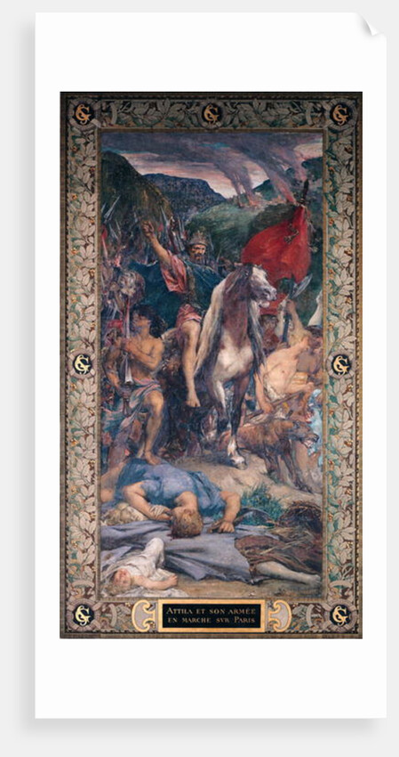 Attila and his Army Marching on Paris by Jules Elie Delaunay