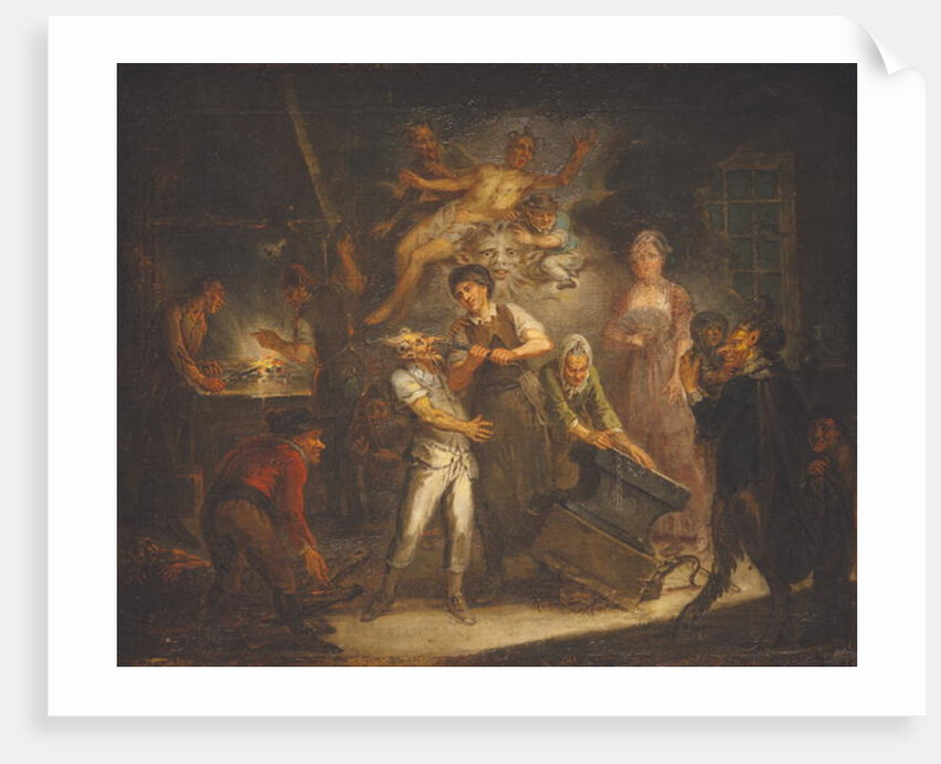 Fantastical Scene by Antoine Francois Saint-Aubert