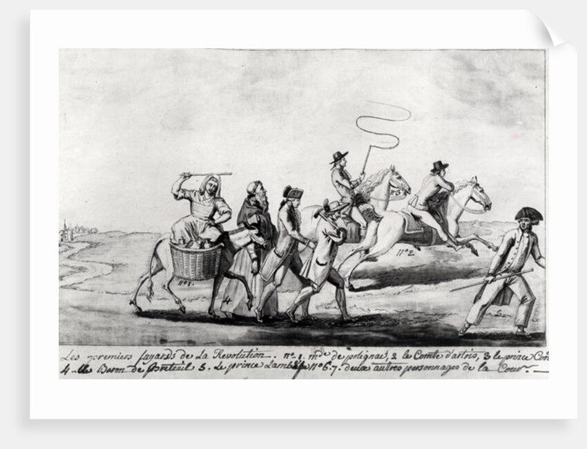 The First Runaways of the Revolution by French School