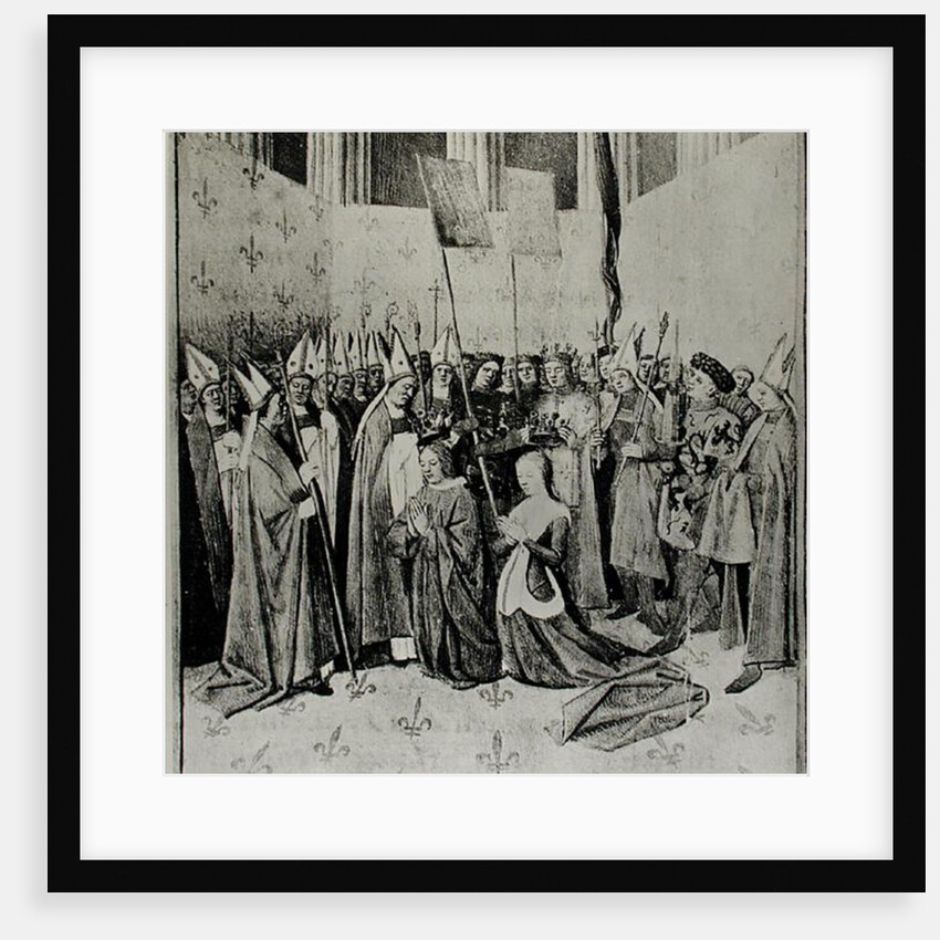 The Coronation of Louis VIII and Blanche de Castille by Jean Fouquet