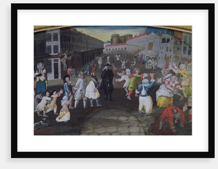 Street Performers at the Carnival Populaire, Rue Saint Antoine, c.1670 by French School