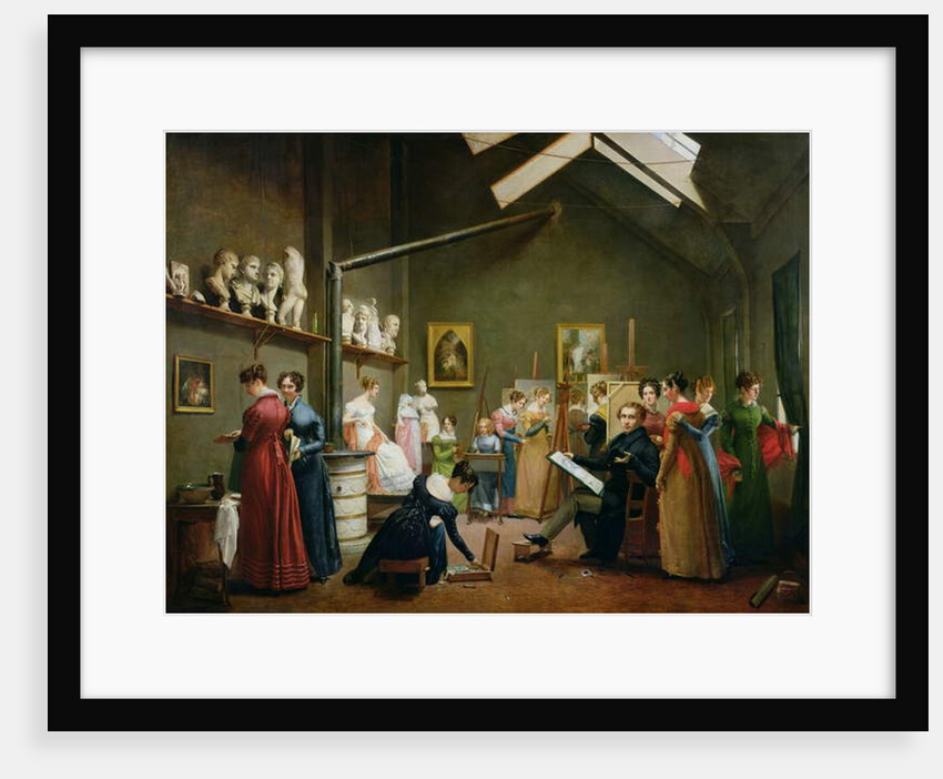 Interior of Alexandre Denis Abel de Pujol's Studio by Adrienne-Marie Grandpierre-Deverzy