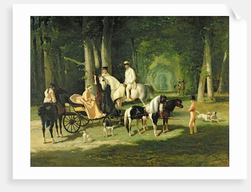 Mr. and Mrs. A Mosselman and their Two Daughters, 1848 by Alfred Dedreux