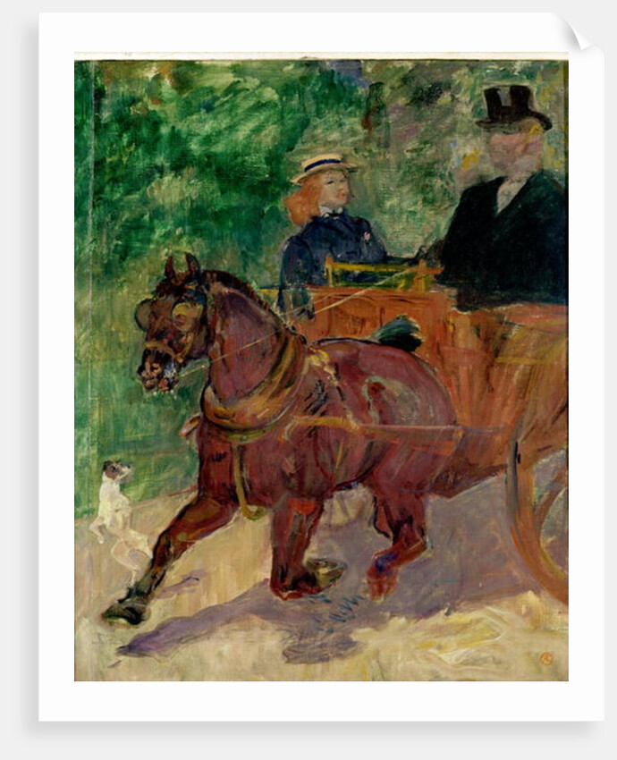 Cob Harnessed to a Cart, 1900 by Henri de Toulouse-Lautrec