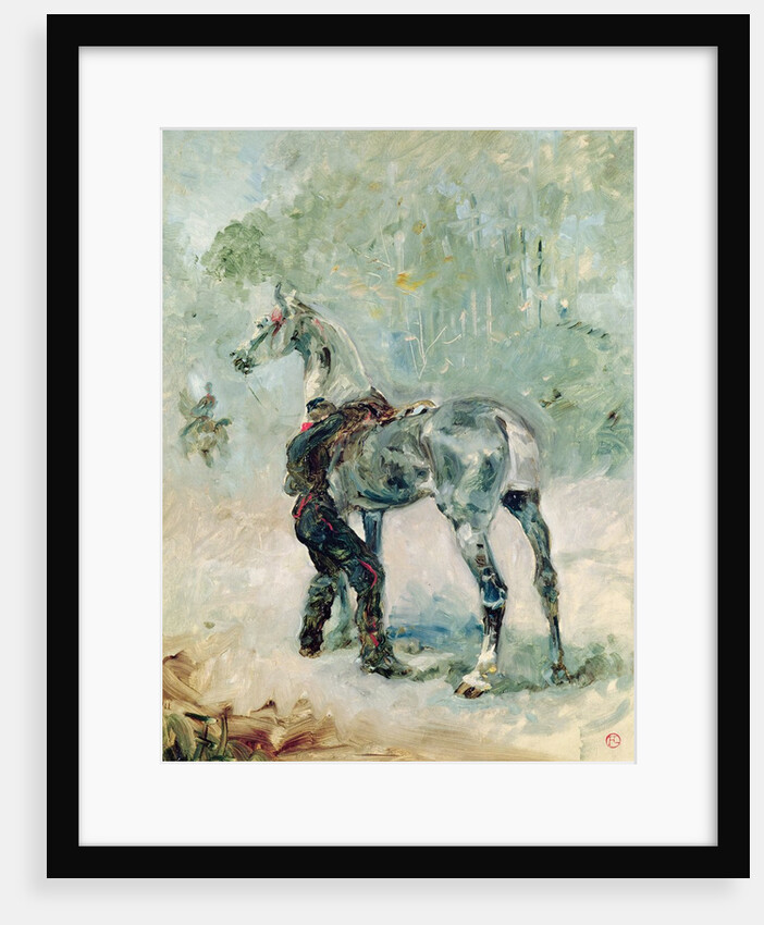 Artilleryman Saddling his Horse, 1879 by Henri de Toulouse-Lautrec