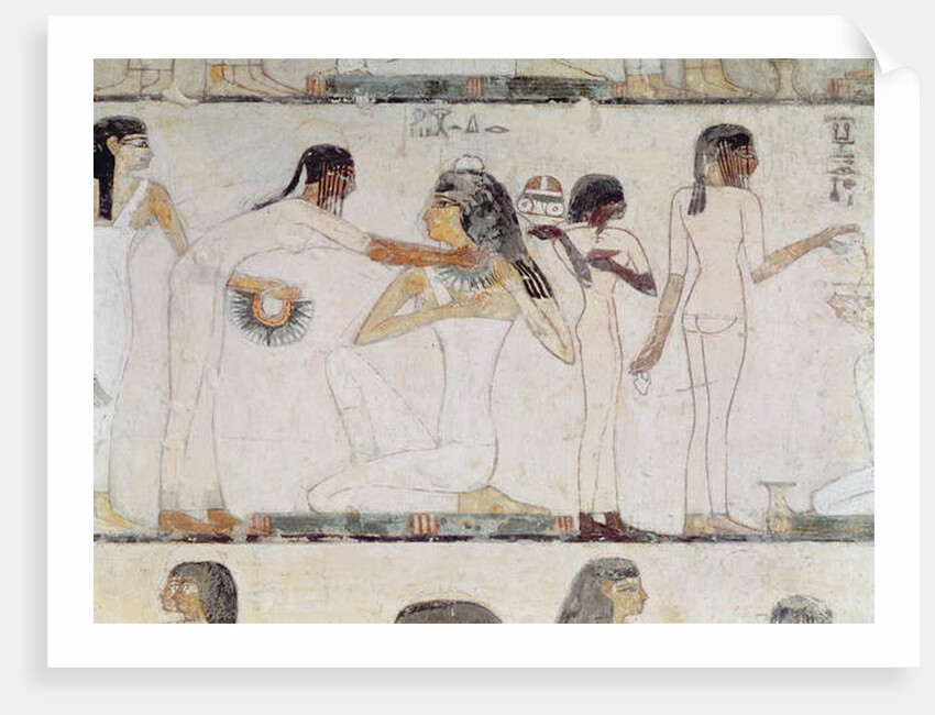 The Toilet of Noblewomen by Egyptian 18th Dynasty