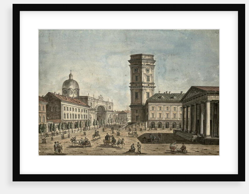 View of Nevsky Prospekt, St. Petersburg, 1810 by Fedor Aleksandrovich Vasiliev