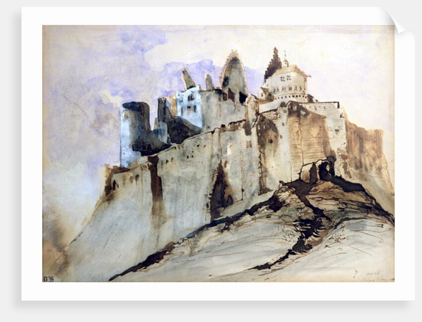 The Chateau of Vianden, 1871 by Victor Hugo