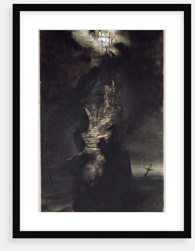 Casquets Lighthouse, 1866 by Victor Hugo