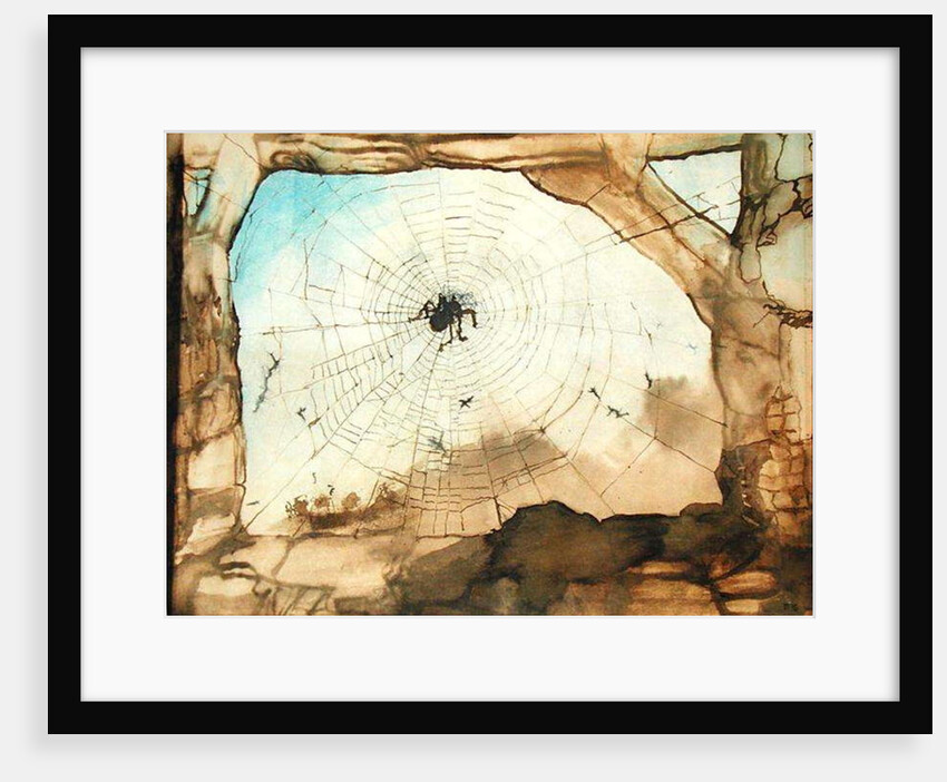 Vianden through a Spider's Web by Victor Hugo