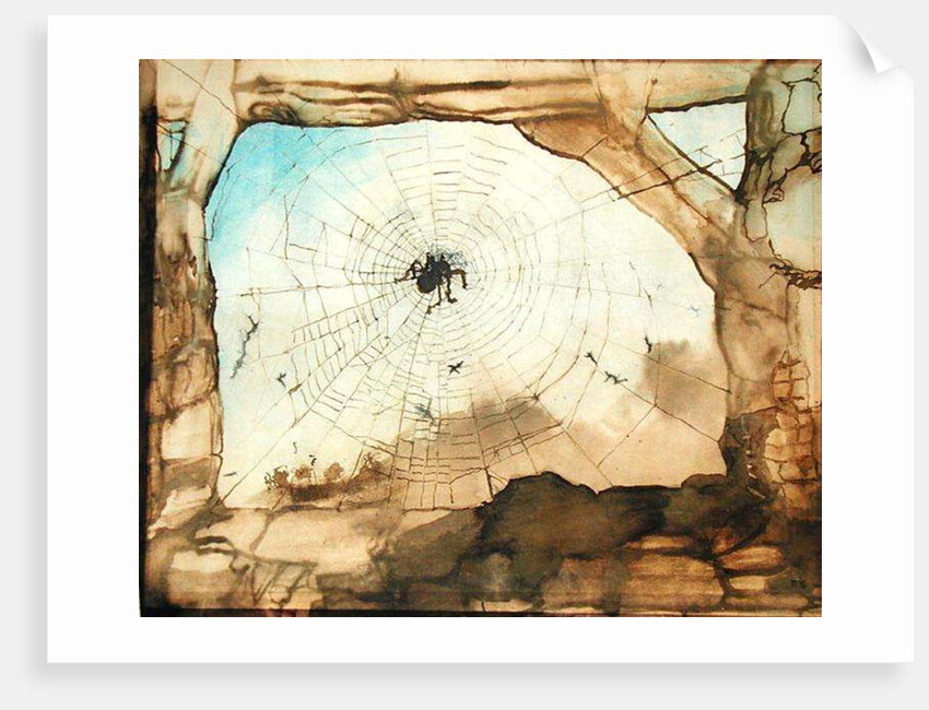 Vianden through a Spider's Web by Victor Hugo