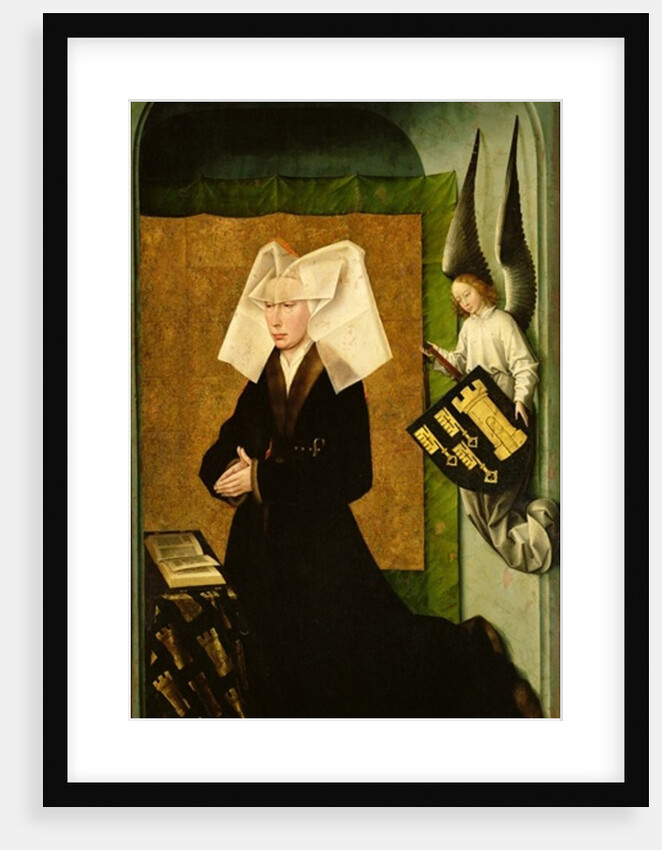 Guigone de Salins, wife of the donor, Chancellor Nicholas Rolin, Kneeling in Prayer by Rogier van der Weyden