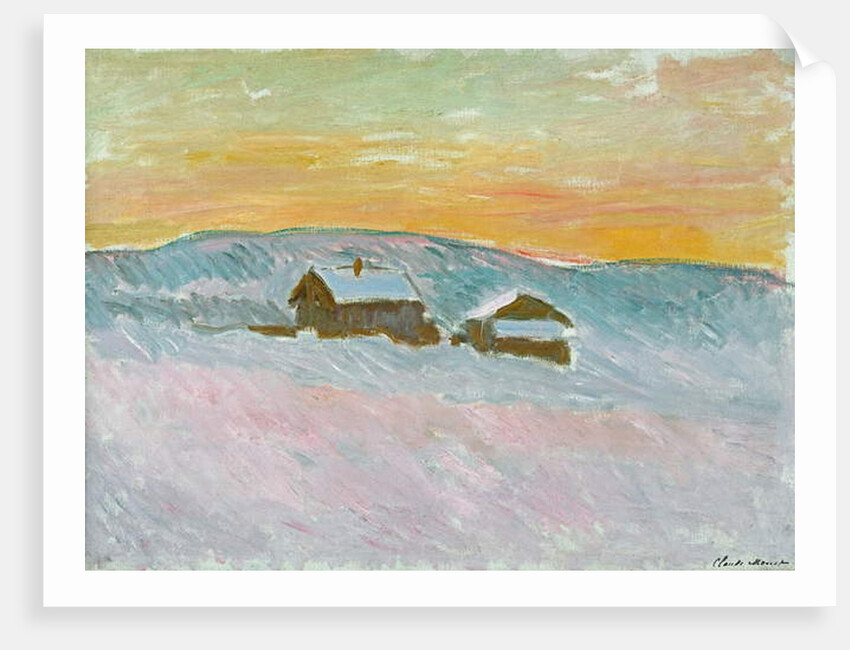 Norwegian Landscape, Blue Houses, 1895 by Claude Monet