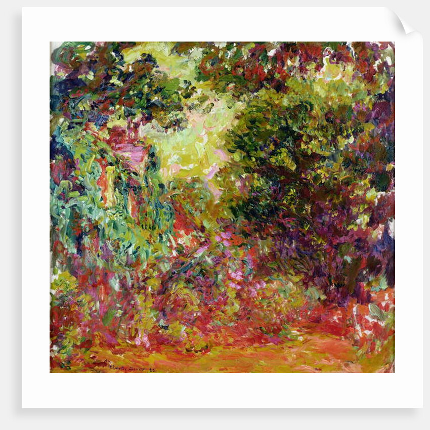 The Artist's House from the Rose Garden, 1922-24 by Claude Monet