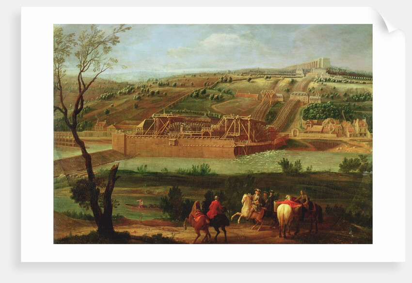 View of the Marly Machine and the Aqueduct at Louveciennes, 1722 by Pierre-Denis Martin