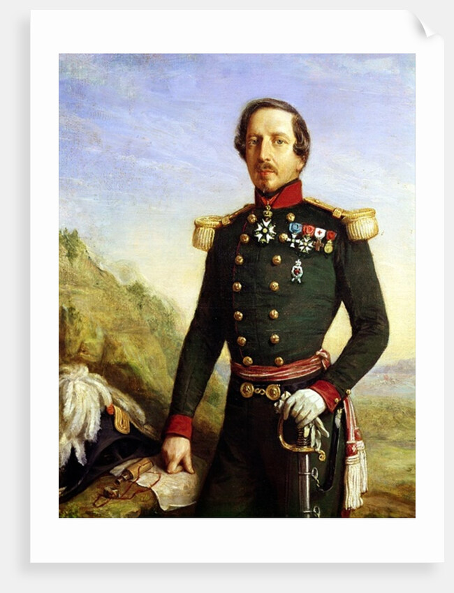 Portrait of Napoleon III 1852 by Felix Francois Barthelemy Genaille