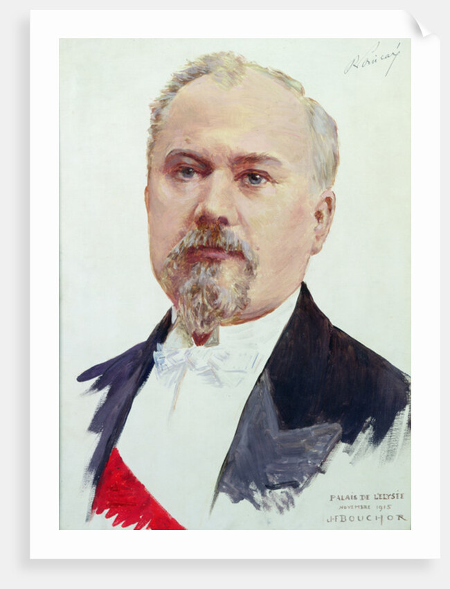 Portrait of Raymond Poincare 1915 by Joseph Felix Bouchor