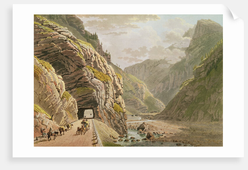 View of the Galerie d'Algaby near the Valais Border, 1811 by Mathias Gabriel Lory