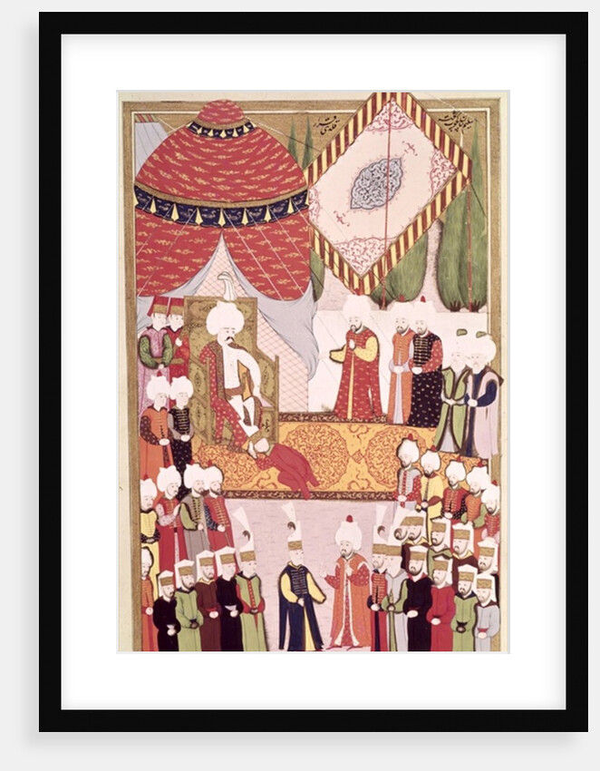 The Coronation of Sultan Selim I from the 'Hunername' by Lokman by Ottoman School